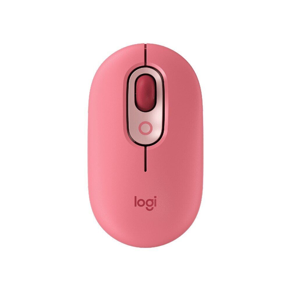 Logitech POP Emoji Tuşlu Kablosuz Optik Mouse - Pembe