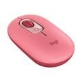 Logitech POP Emoji Tuşlu Kablosuz Optik Mouse - Pembe
