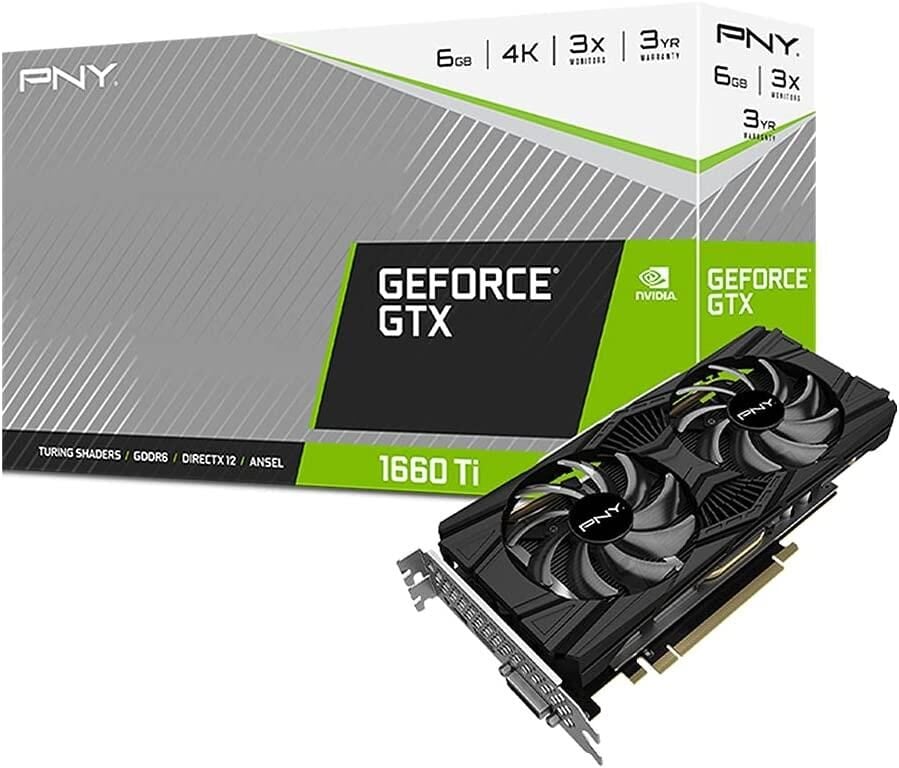 PNY GEFORCE GTX 1660 Ti DUAL FAN 6GB GDDR6 192Bit DX12 Ekran Kartı