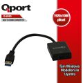 Qport Q-UHD USB 3.0 To HDMI Çevirici Görüntü Kablosu