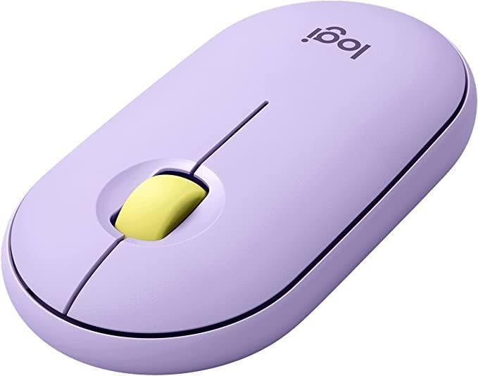 Logitech M350 Pebble Sessiz Kablosuz Kompakt Mouse - Lila