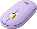Logitech M350 Pebble Sessiz Kablosuz Kompakt Mouse - Lila