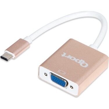 Qport Q-Tv Type-C(M) To VGA(F) 1920*1080P 60 Hz Çevirici