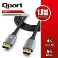QPort Q-DP14 1.8 Metre Display Port 1.4V Kablo