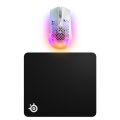 SteelSeries Aerox 3 Wireless Ghost + QcK Large Mouse Pad