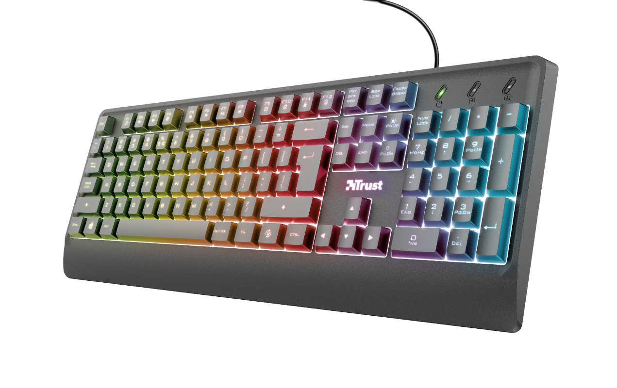 Trust 23761 Ziva Kablolu Işıklı Oyuncu Klavye