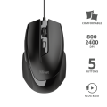 Trust 23650 Voca Kablolu Mouse-Siyah