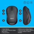 Logitech M221 Silent (Sessiz) Kablosuz Mouse Siyah 910-006510