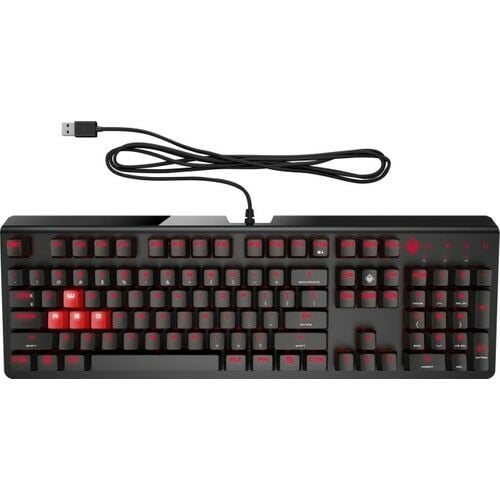 HP 6YW76AA Omen Encoder Kablolu Red Cherry Türkçe Mekanik Oyun Klavyesi