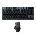 Logitech G G915 TKL LIGHTSPEED Kablosuz RGB Mekanik Oyuncu Klavyesi ve G502 X LIGHTSPEED Kablosuz HERO 25K Sensörlü Oyuncu Mouse Seti, Siyah