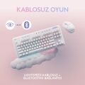 Logitech G Aurora G715 Lıghtspeed Kablosuz Tactile Ingilizce Q Oyuncu Klavyesi - Beyaz +  G Aurora G705 Lıghtspeed Kablosuz Oyuncu Mouse - Beyaz