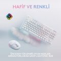 Logitech G Aurora G715 Lıghtspeed Kablosuz Tactile Ingilizce Q Oyuncu Klavyesi - Beyaz +  G Aurora G705 Lıghtspeed Kablosuz Oyuncu Mouse - Beyaz