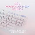 Logitech G Aurora G715 Lıghtspeed Kablosuz Tactile Ingilizce Q Oyuncu Klavyesi - Beyaz +  G Aurora G705 Lıghtspeed Kablosuz Oyuncu Mouse - Beyaz