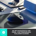 Logitech MX Mechanical Kablosuz Mini Mekanik Klavye, Aydınlatmalı, Dokunmatik Sessiz Tuşlar, İngilizce Q - Gri + MX Master 3S  Kablosuz Mouse - Siyah