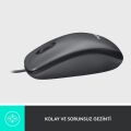 Logitech M100 Kablolu 1.000 Dpi USB Optik Mouse - Siyah
