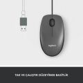 Logitech M100 Kablolu 1.000 Dpi USB Optik Mouse - Siyah