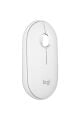 Logitech M350s Pebble 2 Bluetooth Kablosuz Sessiz Kompakt Mouse - Beyaz