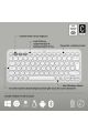 Logitech K380S Pebble Keys 2 Çoklu Cihaz Özellikli Bluetooth Türkçe Q Klavye - Beyaz