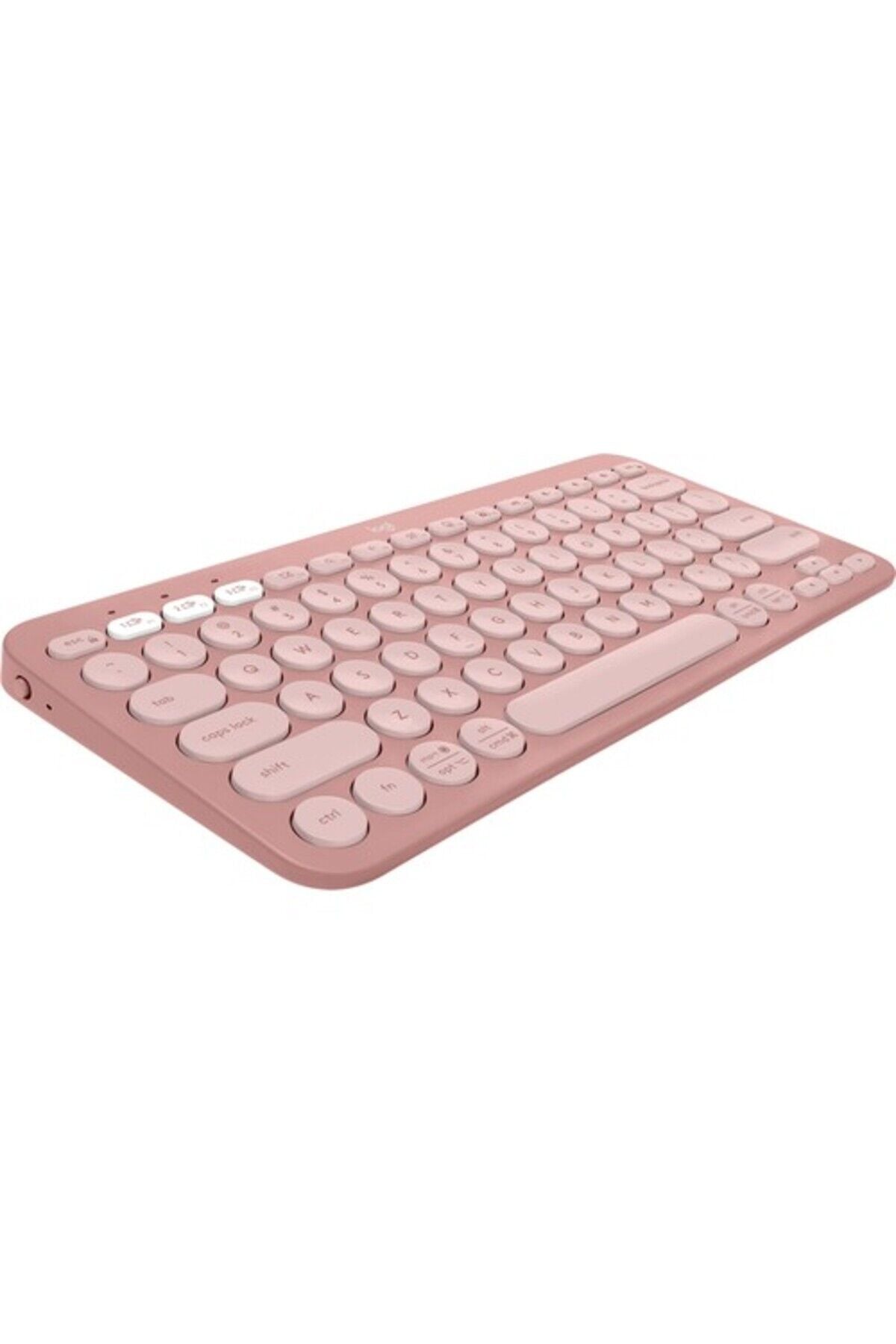 Logitech K380S Pebble Keys 2 Çoklu Cihaz Özellikli Bluetooth Türkçe Q Klavye - Pembe