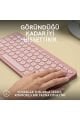 Logitech K380S Pebble Keys 2 Çoklu Cihaz Özellikli Bluetooth Türkçe Q Klavye - Pembe