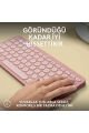 Logitech K380S Pebble Keys 2 Çoklu Cihaz Özellikli Bluetooth Türkçe Q Klavye - Pembe