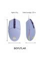 Logitech G102 Lightsync Optik Kablolu Oyuncu Mouse - Lila