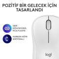 Logitech M240 Sessiz Kompakt Kablosuz Bluetooth Mouse - Beyaz