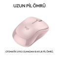 Logitech M240 Sessiz Kompakt Kablosuz Bluetooth Mouse - Pembe