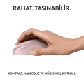 Logitech M240 Sessiz Kompakt Kablosuz Bluetooth Mouse - Pembe