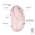 Logitech M240 Sessiz Kompakt Kablosuz Bluetooth Mouse - Pembe