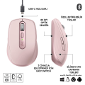 Logitech MX Anywhere 3S Kompakt 8000 DPI Optik Sensörlü Sessiz Bluetooth Kablosuz Mouse - Pembe