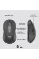 Logitech Signature M650 Küçük ve Orta Boy Sağ El Için Sessiz Kablosuz Mouse, Siyah 910-006253