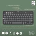 Logitech K380s Pebble Keys 2 Çoklu Cihaz Özellikli Bluetooth Türkçe Q Klavye - Siyah