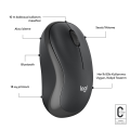 Logitech M240 Sessiz Kompakt Kablosuz Bluetooth Mouse - Siyah