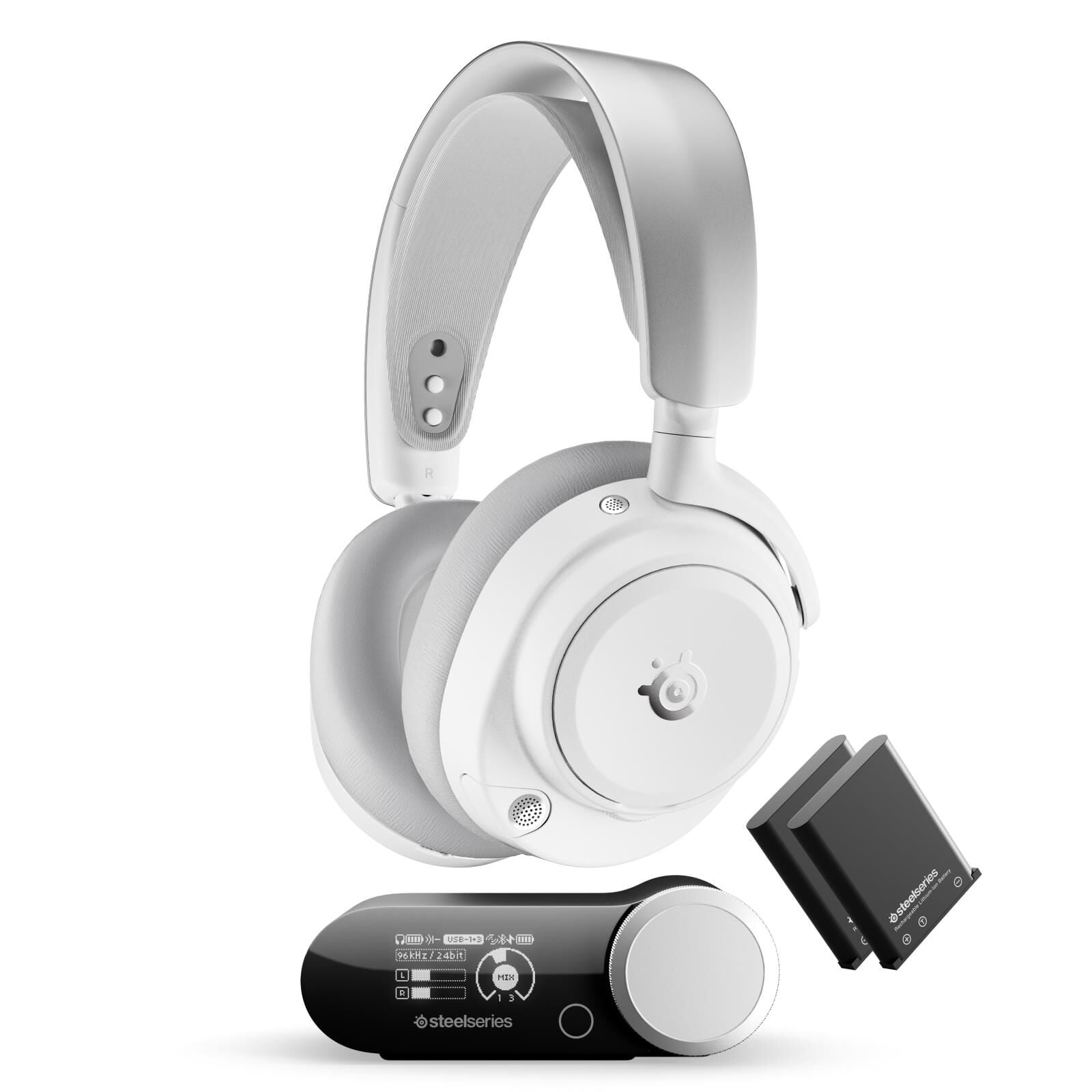 SteelSeries Arctis Nova Pro Omni Wireless ve Bluetooth Hi-Res Oyuncu Kulaklığı - Beyaz