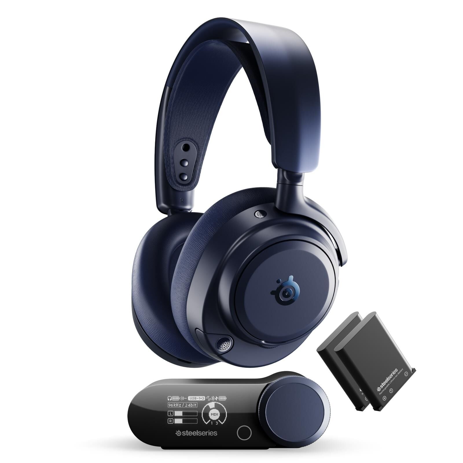 SteelSeries Arctis Nova Pro Omni Wireless ve Bluetooth Hi-Res Oyuncu Kulaklığı - Mavi