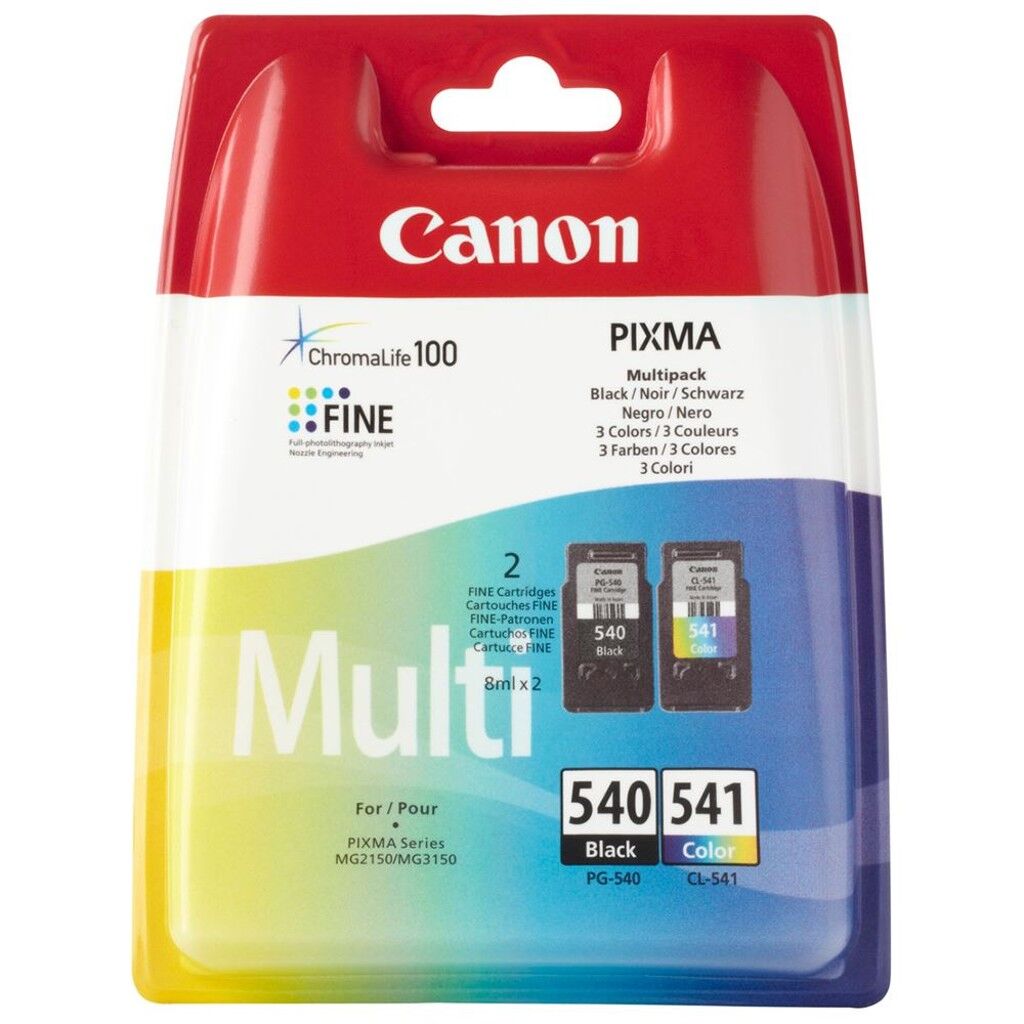 Canon PG-540 CL-541 Siyah ve Renkli Multipack Orijinal Kartuş