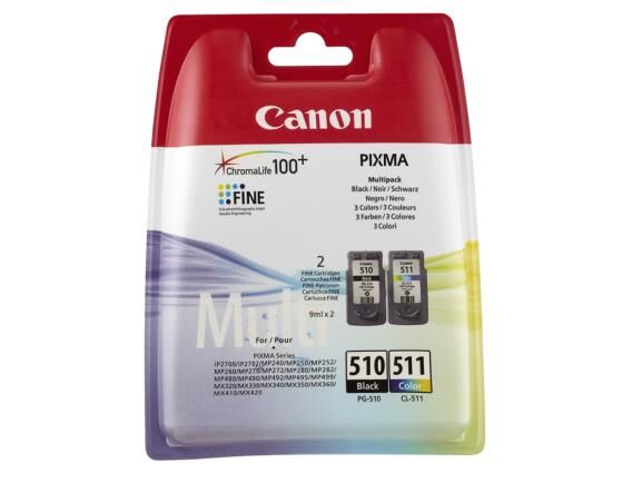 CANON PG-510, CL-511 Siyah ve Renkli Multipack Orijinal Kartuş