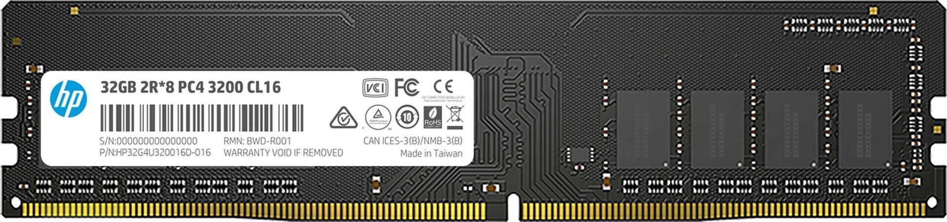 HP V2 18X18AA 32 GB 3200 MHz DDR4 CL22 U-DIMM PC Ram