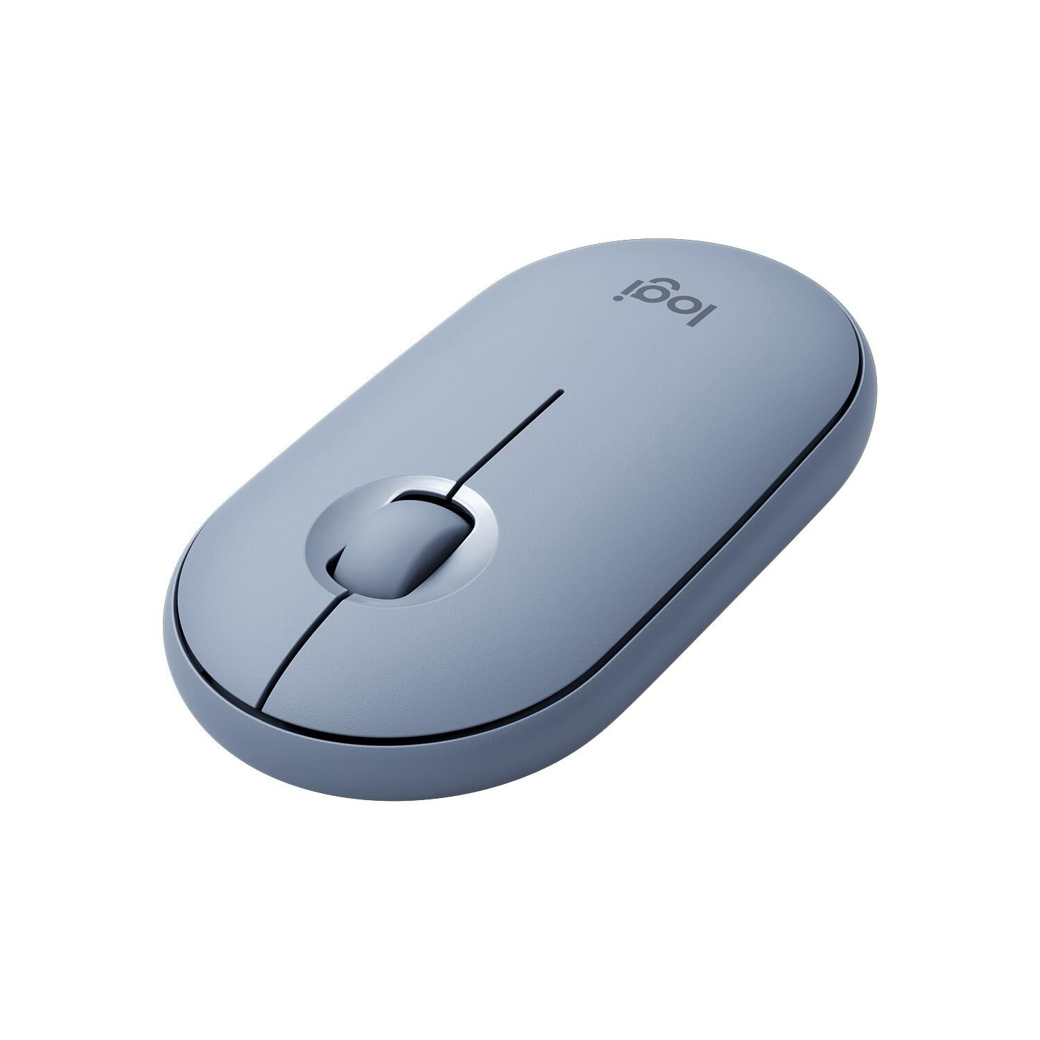 Logitech M350 Pebble İnce Kablosuz Bluetooth Mouse Mavi - Gri 910-005719