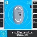 Logitech M350 Pebble İnce Kablosuz Bluetooth Mouse Mavi - Gri 910-005719