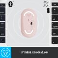 Logitech M350 Pebble İnce Kablosuz Bluetooth Mouse - Pembe 910-005717