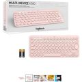 Logitech K380 Bluetooth Multimedya Türkçe Q Klavye - Pembe