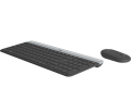 Logitech MK470 Slim Combo Kablosuz Klavye Mouse Set - Siyah