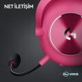 Logitech G PRO X 2 LIGHTSPEED Kablosuz DTS:X Headphone 2.0 - 7.1 Surround Ses Oyun Kulaklığı - Pembe