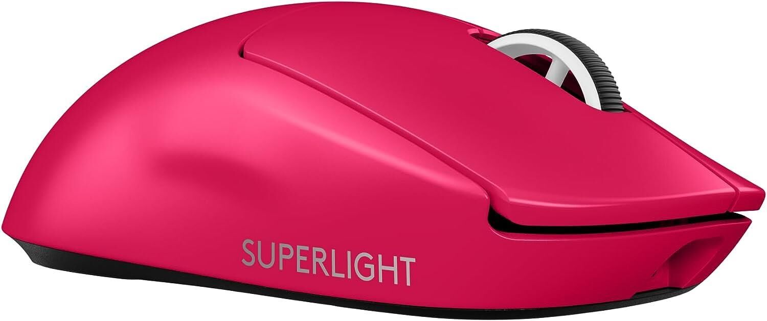 Logitech G PRO X SUPERLIGHT 2 Hafif HERO 2 Sensör 32.000 DPI LIGHTSPEED Kablosuz Oyuncu Mouse - Pembe