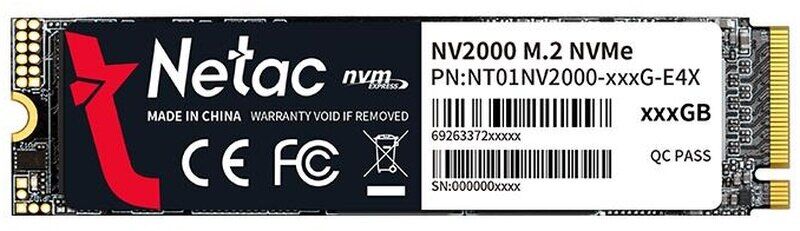 Netac NV2000 M.2 2280 NVMe 256 GB 3D SSD