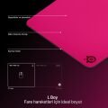 SteelSeries QcK Heavy Large Gaming Mousepad - Magenta