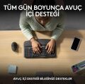 Logitech Wave Keys Kablosuz Bluetooth Dolgulu Avuç İçi Destekli Ergonomik Türkçe Q Klavye, Siyah