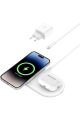 Belkin BoostCharge Pro 2'si 1 Uyumlu arada MageSafe Kablosuz Şarj İstasyonu WIZ021vfWH